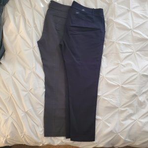 Set of Two (2) Ann Taylor Loft Marisa Pant - Navy and Gray, Size 10